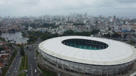 salvador, bahia, brazil - december 2, 2021: View of Arena Fonte Nova in Salvador city.のeditorial素材