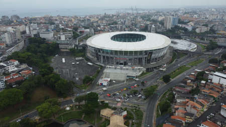 salvador, bahia, brazil - december 2, 2021: View of Arena Fonte Nova in Salvador city.のeditorial素材