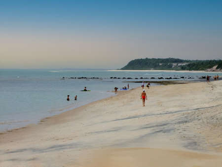 Porto Seguro, Bahia, Brazil - January 2, 2010: view of Espelho beach on the south coast of the city of Porto Seguro.のeditorial素材