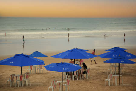 Salvador, Bahia, Brazil - February 19, 2022: people on Piata beach in Salvador cityのeditorial素材