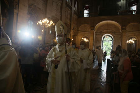 Salvador, Bahia, Brazil - January 1, 2022: Dom Sergio da Rocha, Archbishop of Sao Salvador da Bahia...