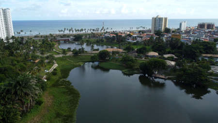 Salvador, Bahia, Brazil - January 27, 2022: view of Parque Metropolitano de Pituacu in Salvador city