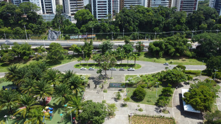 Salvador, Bahia, Brazil - January 28, 2022: View of Parque da Cidade in Salvador.のeditorial素材