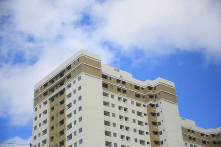 Salvador, Bahia, Brazil - June 19, 2022: facade of a residential building in a condominium in the...