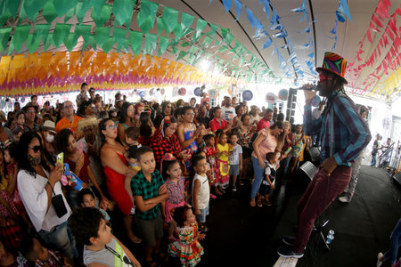 salvador, bahia, brazil - june 26, 2022: feast of Sao Joao in Pelourinho, Historic Center of the...