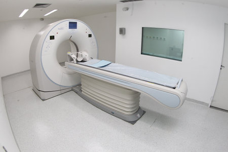 itaberaba, bahia, brazil - june 2, 2023: tomography equipment in a hospital with public health care provided by the unified health system in the city of Itaberabaのeditorial素材
