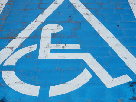 Parking space for disabled peopleの写真素材