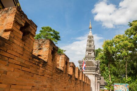 Beautiful temple wallの写真素材