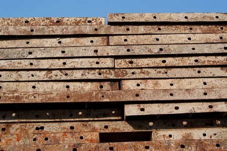 Texture of Steel for casting concrete blocks 