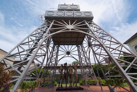 Eiffel water tower at The National Gallery in Bangkok, Thailand