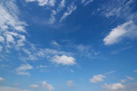 Blue sky with clouds for natural backgroundの写真素材