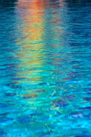 Colorful  reflections of pool water  abstract pattern background の写真素材