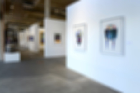 Art gallery generic background. Intentionally blurred editing post production.の写真素材