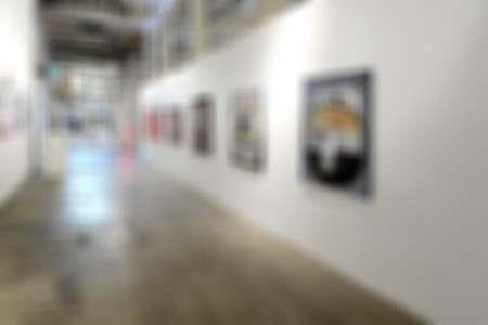 Art gallery generic background. Intentionally blurred editing post production.の写真素材