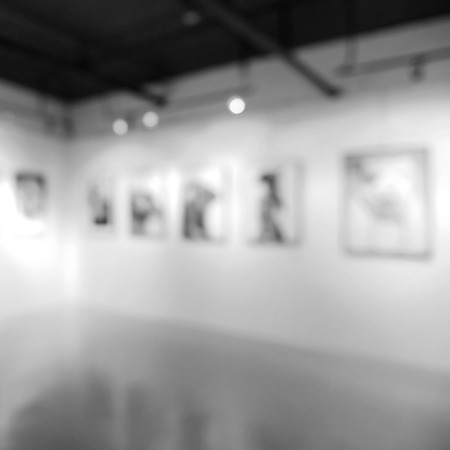 Art gallery generic background. Intentionally blurred editing post production.の写真素材