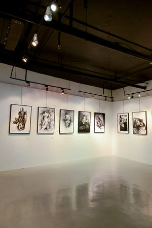 BANGKOK - SEPTEMBER 5: Art Exhibition by Vane group on September 5, 2015 at People's gallery Bangkok Art and Culture Centre in Bangkok, Thailand.のeditorial素材