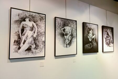 BANGKOK - SEPTEMBER 5: Art Exhibition by Vane group on September 5, 2015 at People's gallery Bangkok Art and Culture Centre in Bangkok, Thailand.のeditorial素材