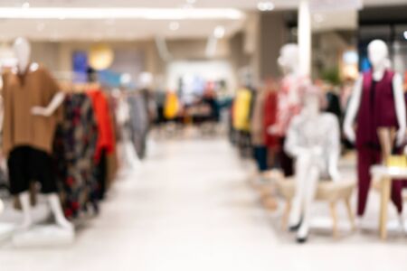 Abstract blur shopping mall of department store, Defocused blur background.