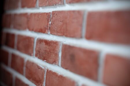 Blurred of Orange old brickwork for background or backdrop
