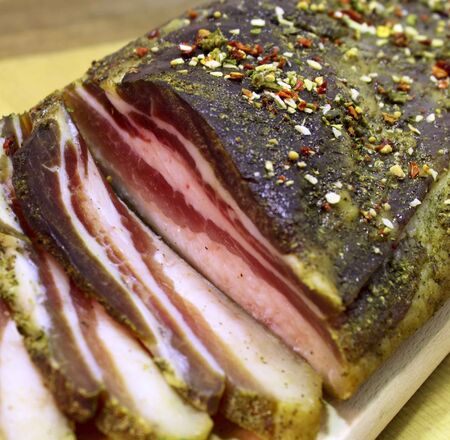 delicious by Lithuanian tradition of smoked meatの写真素材