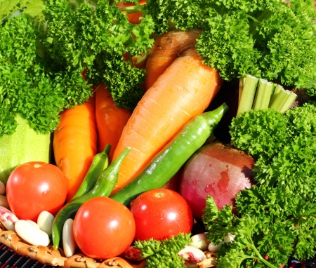 It is a mix of fresh vegetablesの写真素材