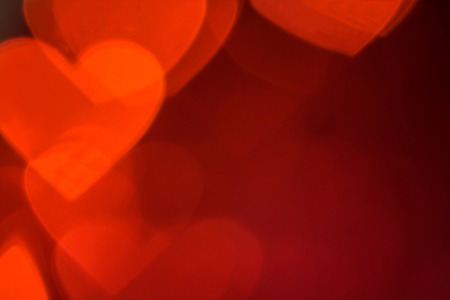 Valentines day abstract heart shape bokeh background.の写真素材