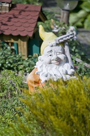 Blinking Garden Gnomeの写真素材