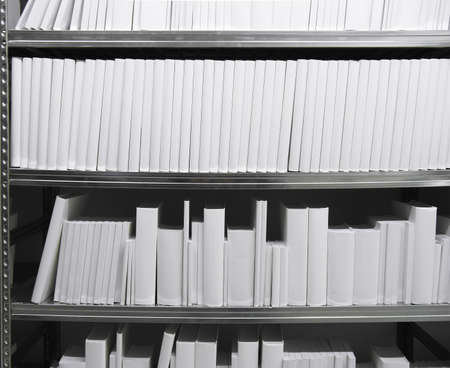 books on bookshelfの写真素材