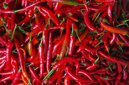 edge to edge bright red chili peppers
