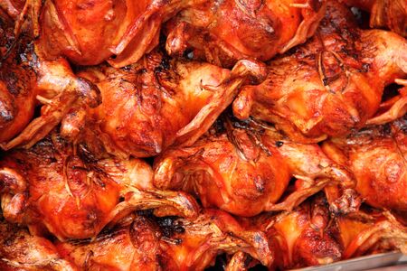 whole roasted chickenの写真素材