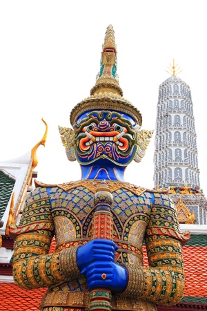 Ancient Thai sacred giants at wat phra kaewの写真素材