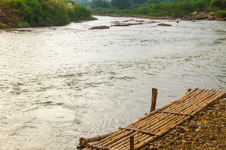 Pai river and waterfrontの写真素材