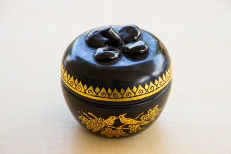 Old Wooden casket with Lacquerの写真素材