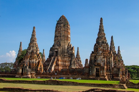 Wat Chaiwatthanaram Temple in Ayutthayaの写真素材
