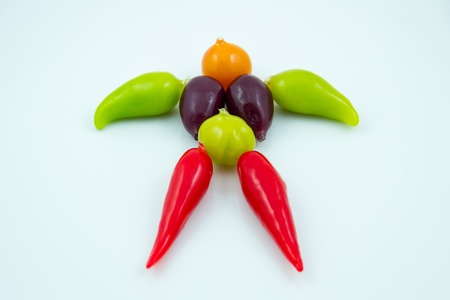 Isolated Thai deletable imitation fruits