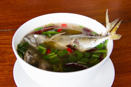 Spicy lemon grass soupMackerel