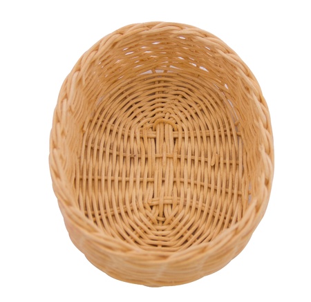 Basket on white backgroundの写真素材