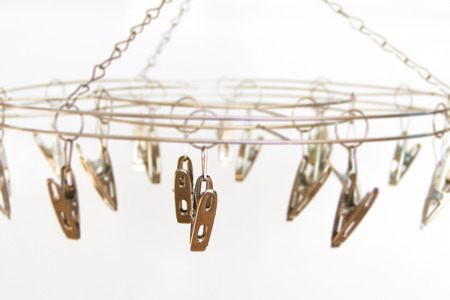 clothespin on white background,Isolated