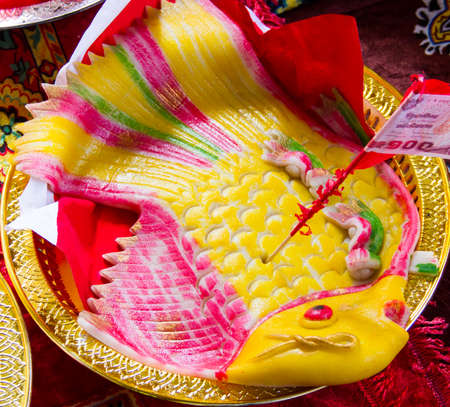 Dessert in procession, the groom Thailandの写真素材