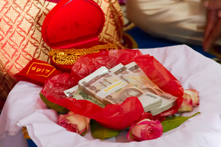 The Dowry Marriage in Thailandの写真素材
