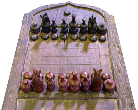 Thai chessboard on white background