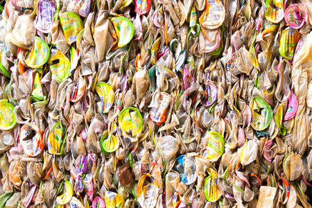 Plastic scrap for recyclingの写真素材