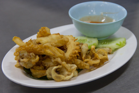 Sun-fried squidの写真素材