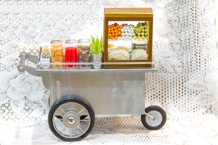 Model food shop cart carnival store,Thailand styeの写真素材