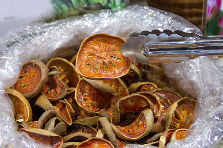 Bael fruit dryの写真素材