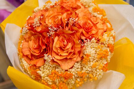 Bouquet of artificial flowersの写真素材