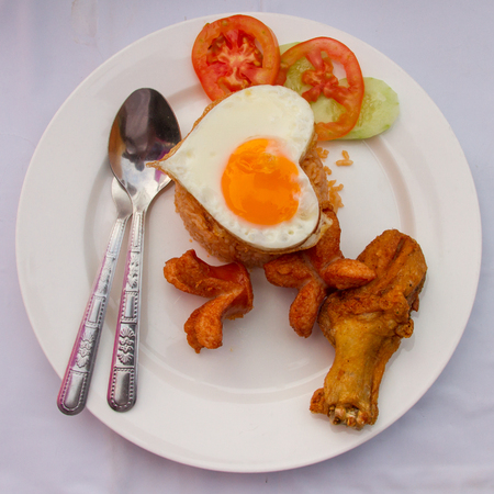 American fried riceの写真素材