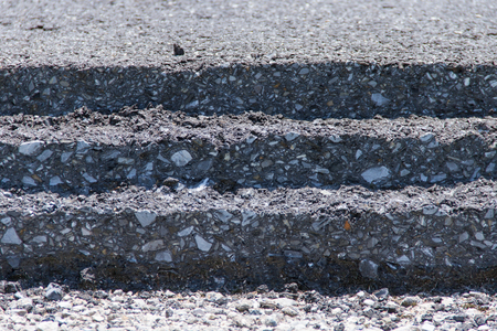 layer of asphaltの写真素材