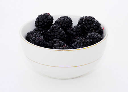 Bowl of Blackberriesの写真素材