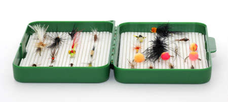 Tackle box, fly fishingの写真素材